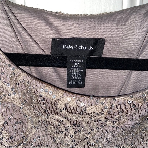 Grey Tone Evenint Dress - Size 12 - Picture 4 of 4